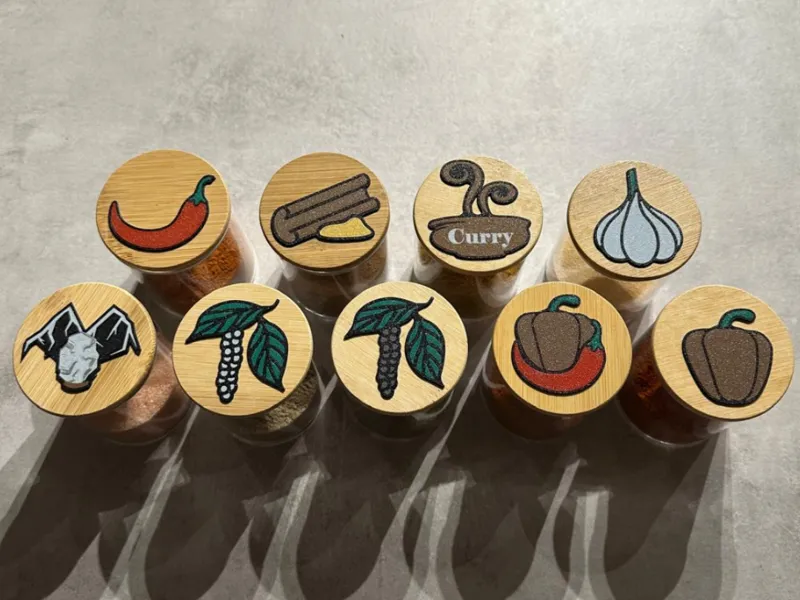 Spice-Logos for Spice jar 0,4 / 0,2 nozzle