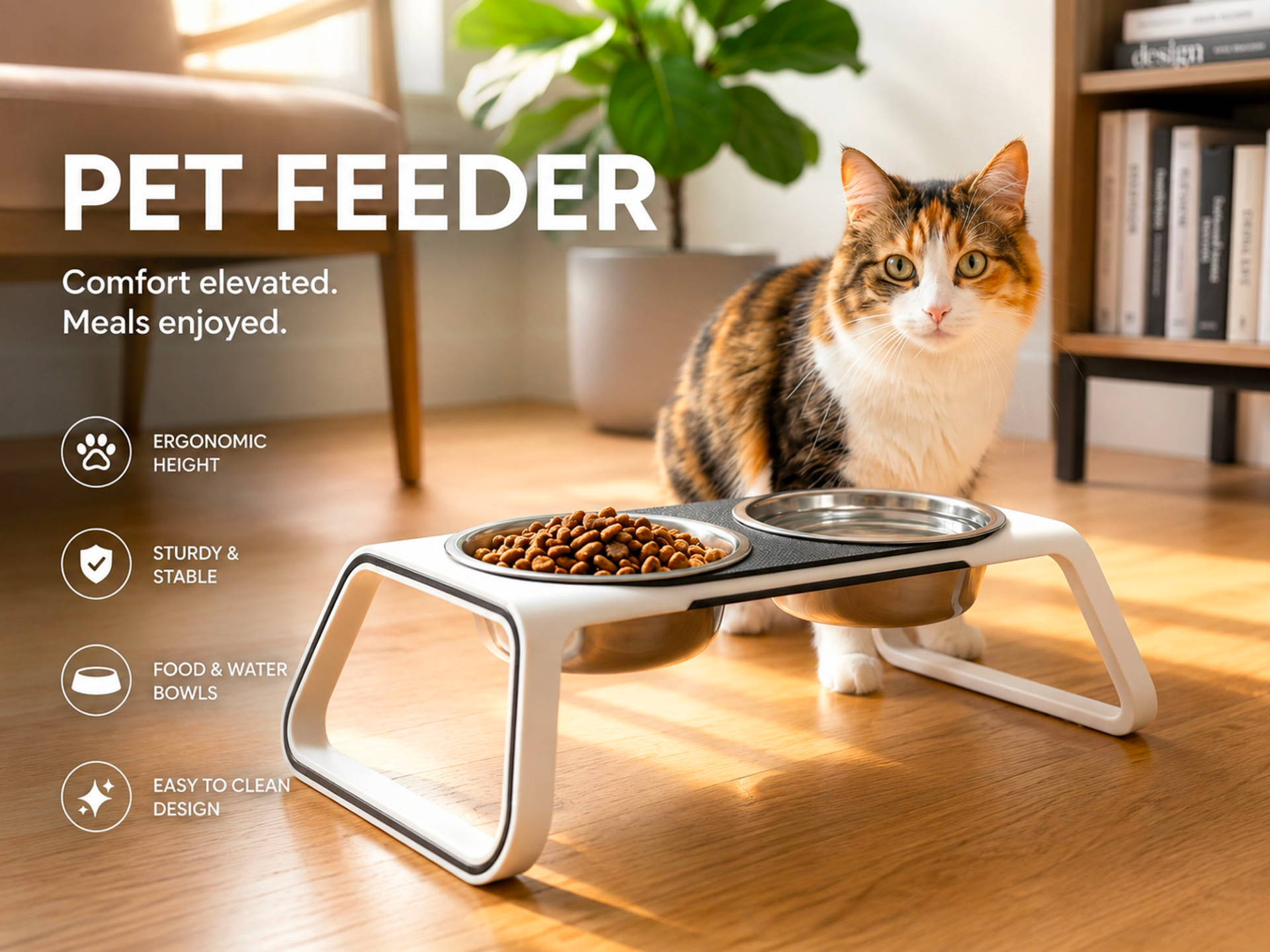 Minimalist Pet Feeder