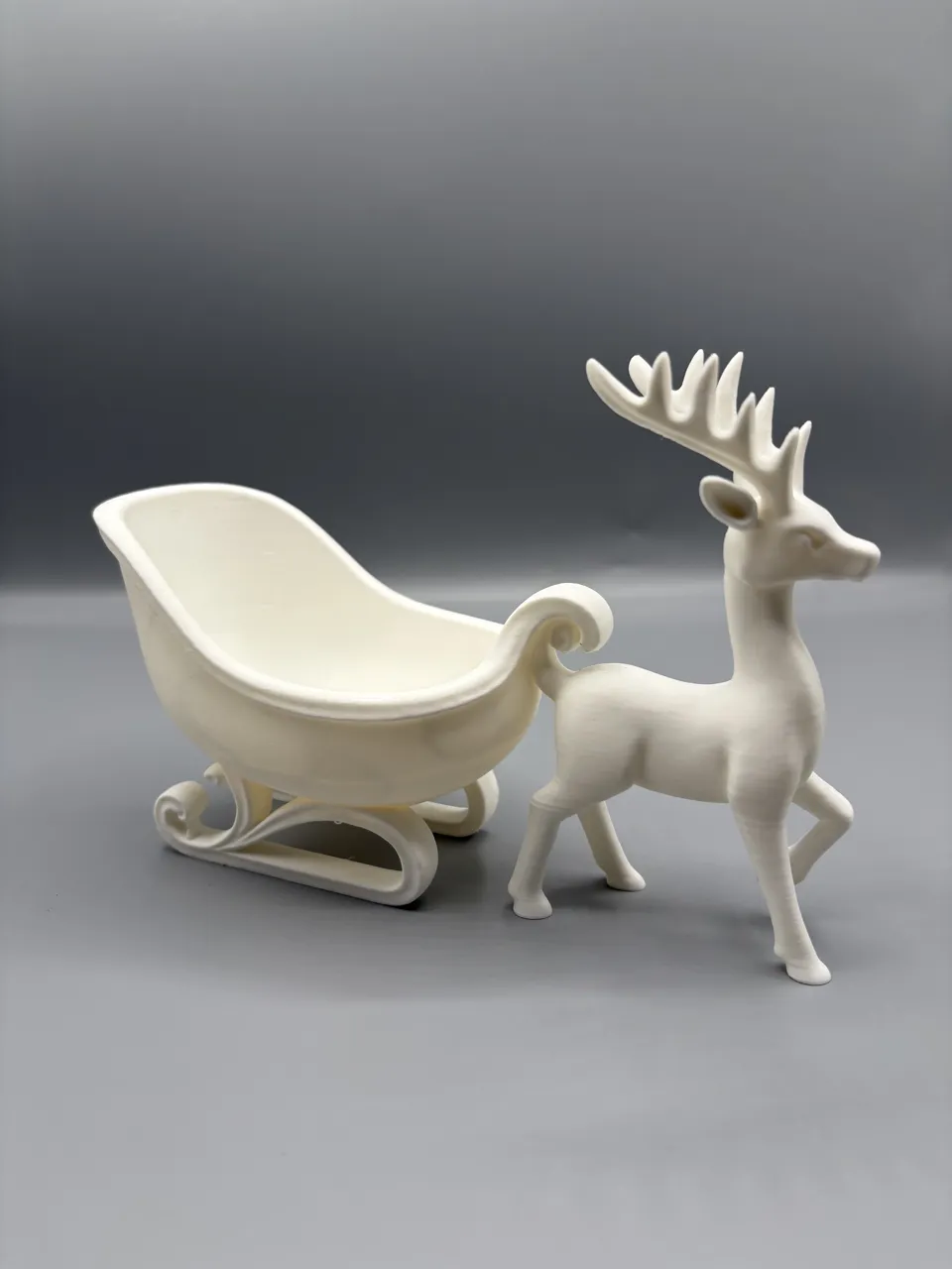 Reindeer & Sleigh Christmas Catchall Bowl view 4