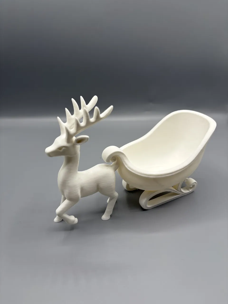 Reindeer & Sleigh Christmas Catchall Bowl view 2