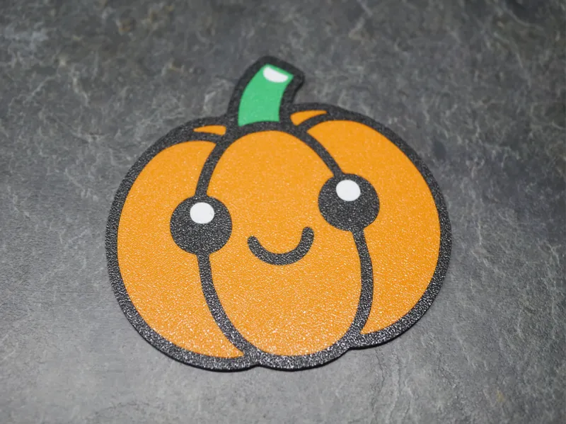 Cute Simple Pumpkin Coaster - Halloween Season