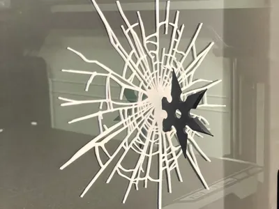 Broken Glass Shuriken