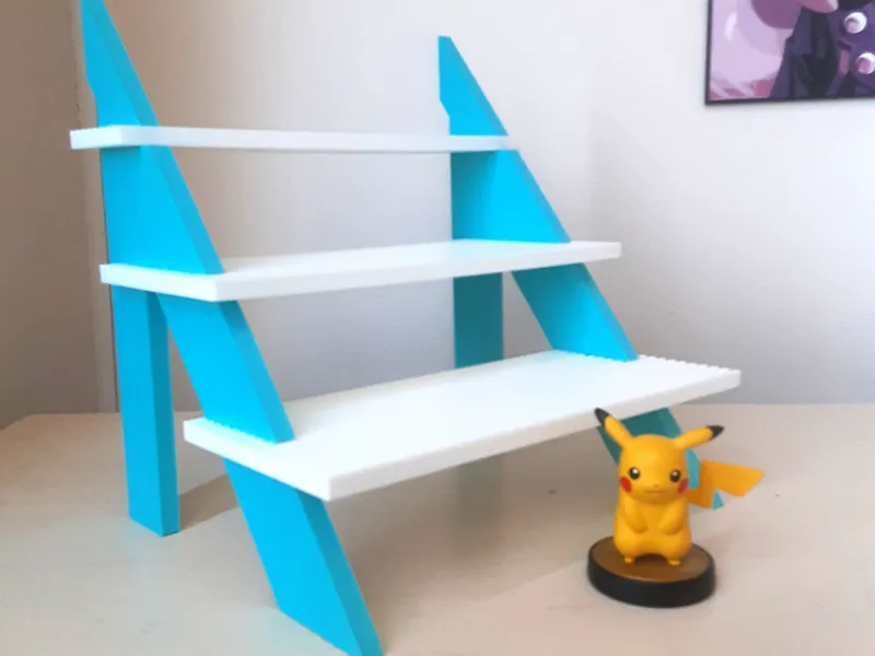 3-Tier Display Shelf XL Extra Sturdy and Stable