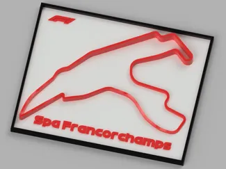 F1 Track - Belgium Spa Francorchamps /w elevation