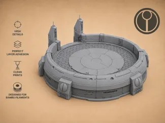 Tau Landing Platform – Sci-Fi Deployment Pad