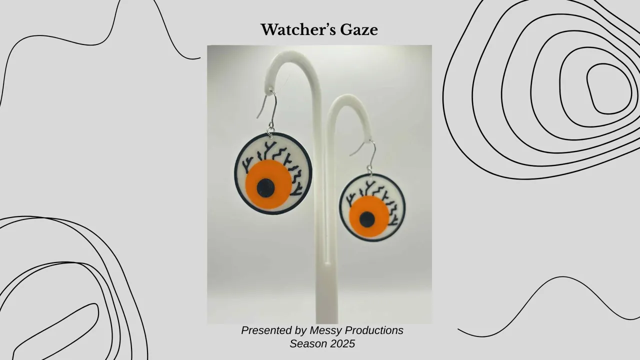 Halloween Eye Earring view 3