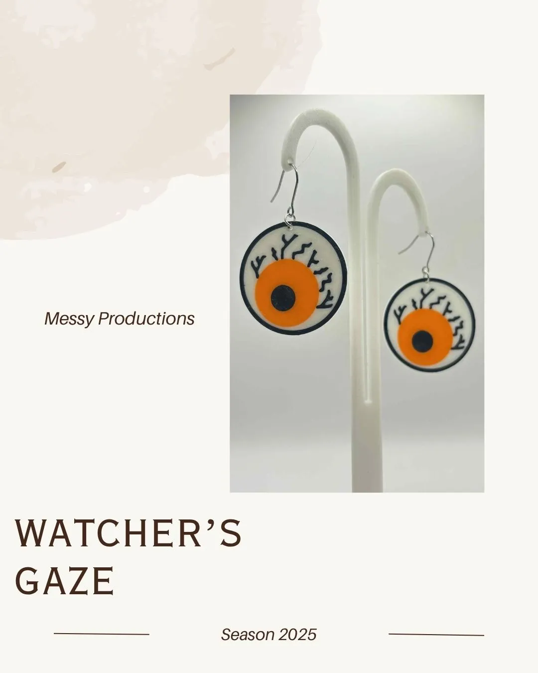 Halloween Eye Earring view 2