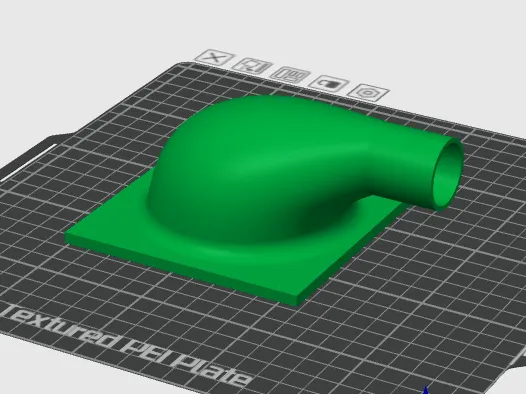 起迪PLUS4背部排风转接，转接外径30mm，适用于30mm内径风管，艾灸排烟机