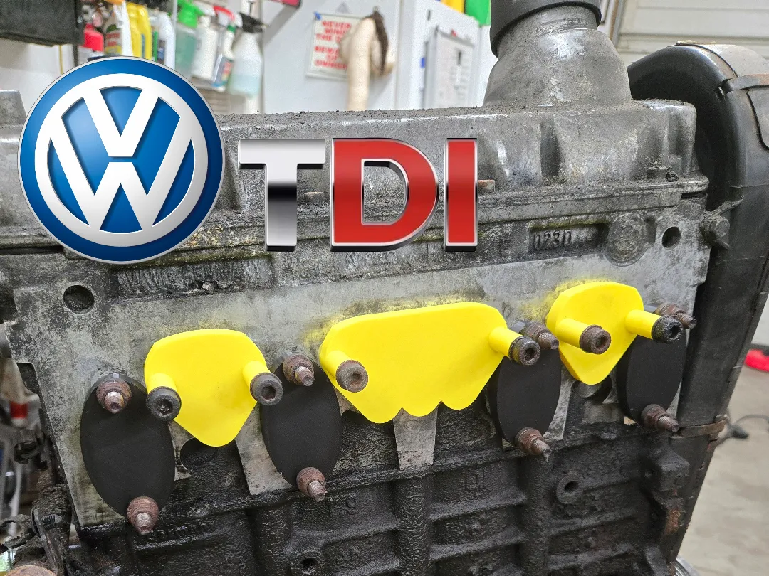 VW TDI ALH engine exhaust port covers - Free 3D Print Model - MakerWorld