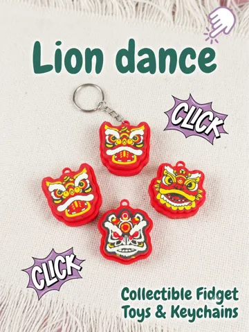 Objeto manipulable: Mid-Autumn Lion Dance Fidget Clicker Set — vista de referencia 2