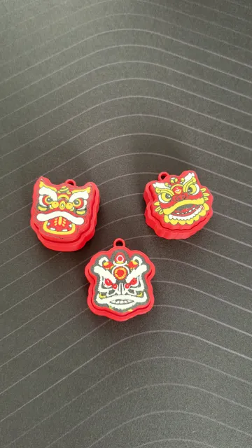 Objeto manipulable: Mid-Autumn Lion Dance Fidget Clicker Set — vista de referencia 3