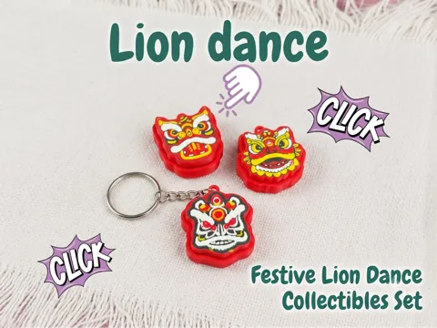 Objeto manipulable: Mid-Autumn Lion Dance Fidget Clicker Set — referencia de MakerWorld