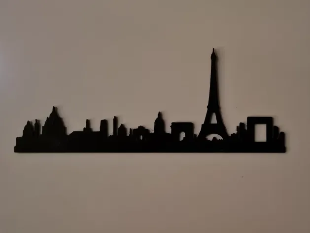 Silhouette de la skyline de Paris