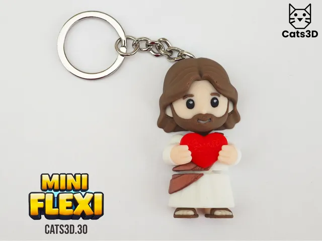 Jesus with Heart – Mini Flexi Articulated Figure