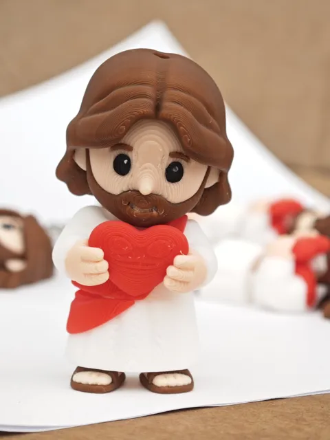 Jesus with Heart – Mini Flexi Articulated Figure view 2