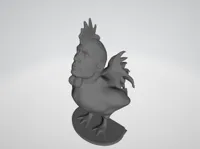 Coq décoratif humoristique façon catcheur — photo 1