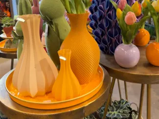 Diamond Texture Vase Modern Decorative Vase