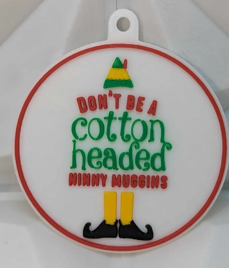 Elf - Cotton Headed Ninny Muggins Ornament