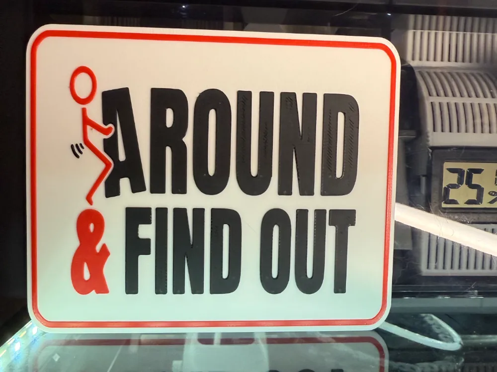F*&@ AROUND AND FIND OUT by 3Dprinting4fun - MakerWorld