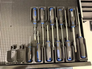 Grid10 Screwdriver Trays and Support