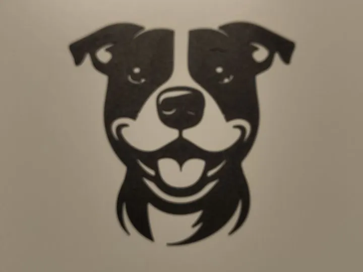 Décoration murale silhouette de chien
