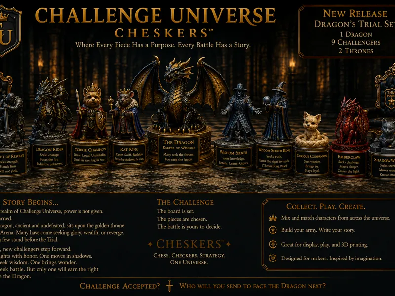Challenge Checkers - Wisdom and Seeker