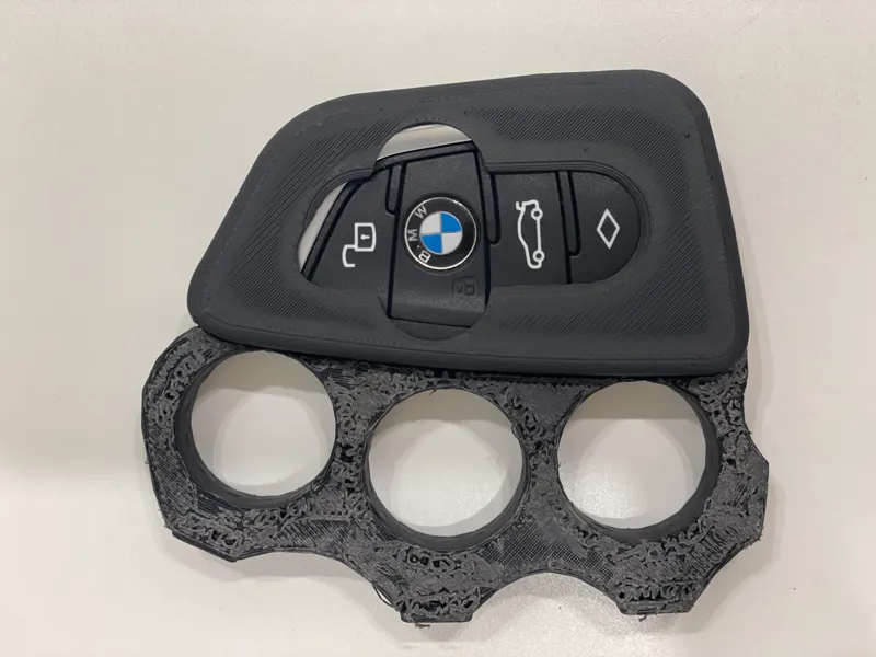 Constantine inspired knuckle for BMW key fob. 