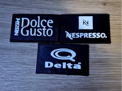 Nameplate for Yummi Coffee Machine
