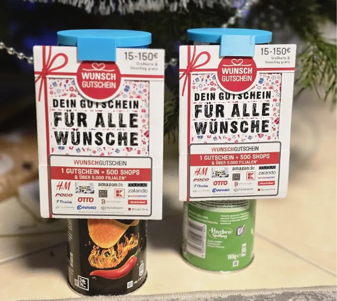 Pringles Verschluss für Karten closure for cards