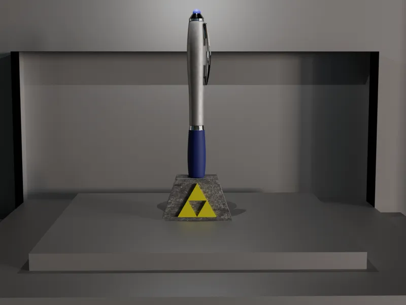Zelda. Master sword stone. Pen stand