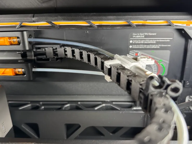 Print w/ TPU from  TPU Inlet without swapping PTFE