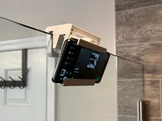 Reversable Phone Stand for Shower and Desk