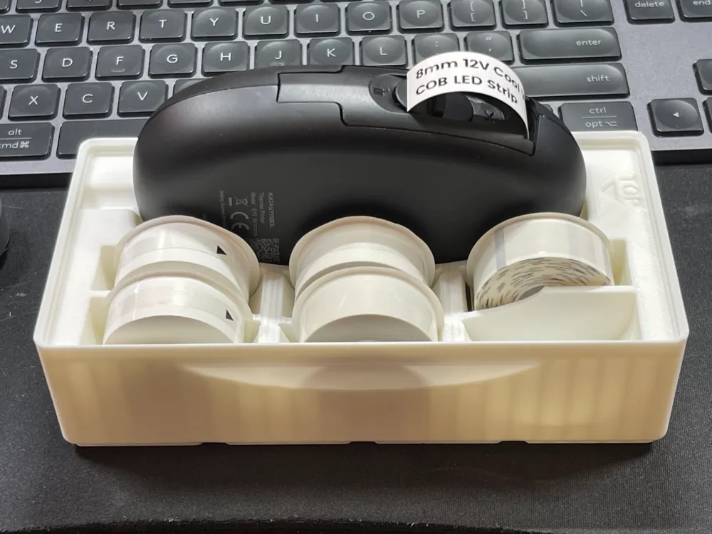Gridfinity Tray for Supvan E10 Label Maker + Rolls Remixed by AeonJoey ...