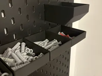 Bin for IKEA Skadis Wall