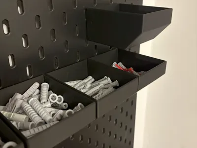 Bin for IKEA Skadis Wall