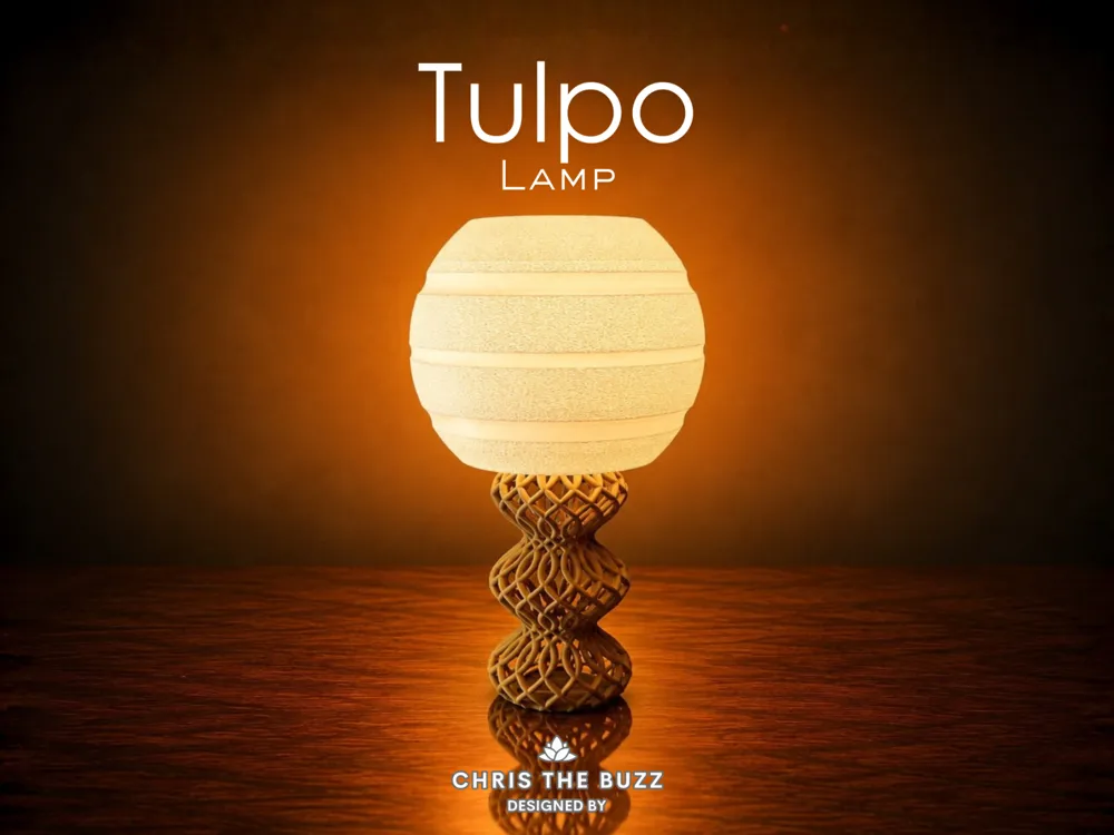 Accesorio de iluminación decorativa: Tulpo Lamp. Referencia del modelo original.