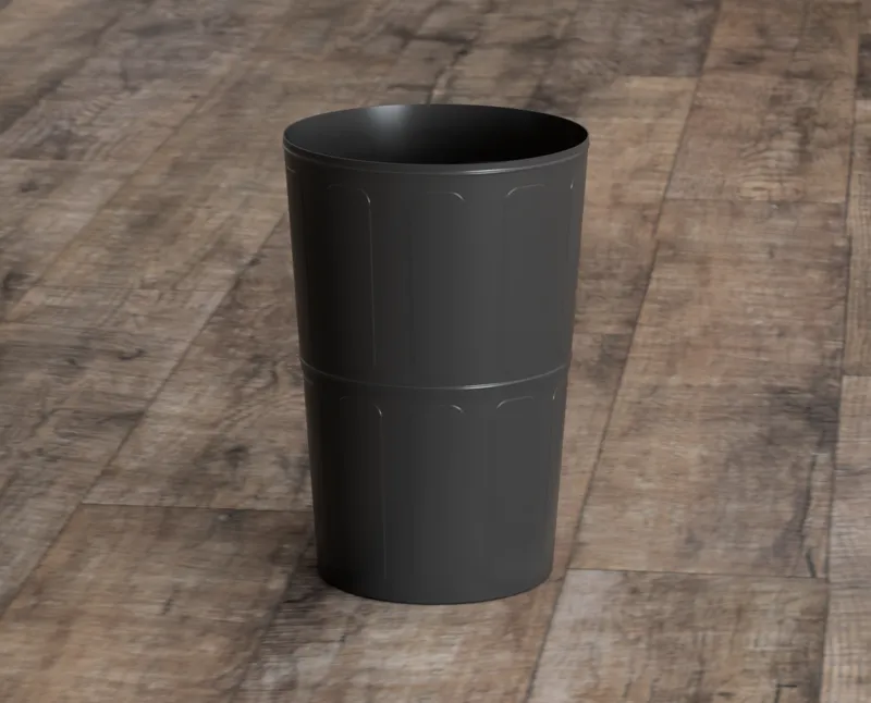 Collapsing waste bin 