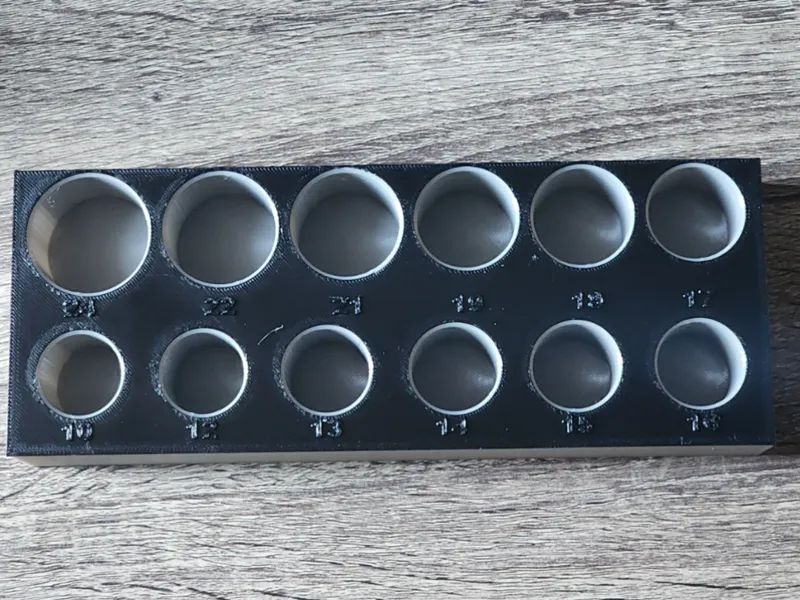 Daytona 12 Piece Metric Deep Impact Socket Tray