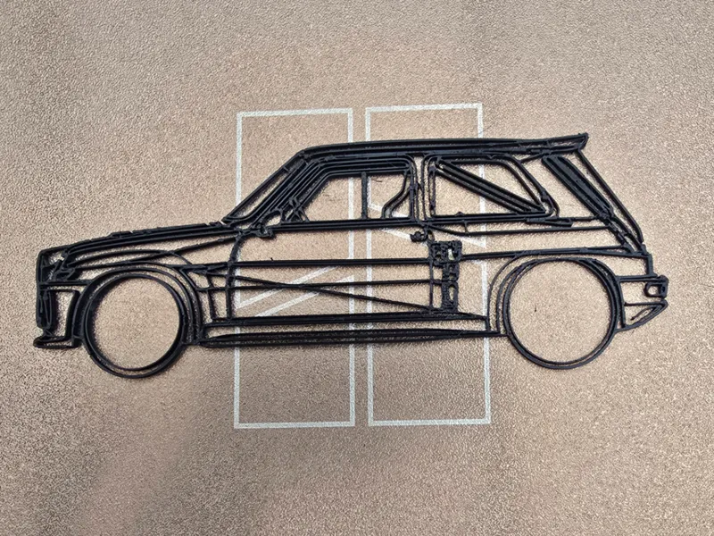 Line art R5 turbo Lateral