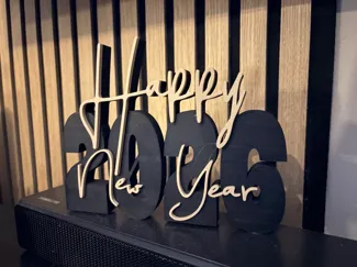 Deko Schrift 2026 Happy New Year