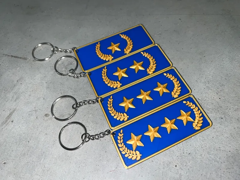 CSGO - CS2 Gold Nova Ranks Keychains