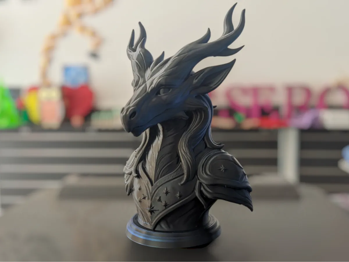 Celestial Dragon Bust - Free 3D Print Model - MakerWorld