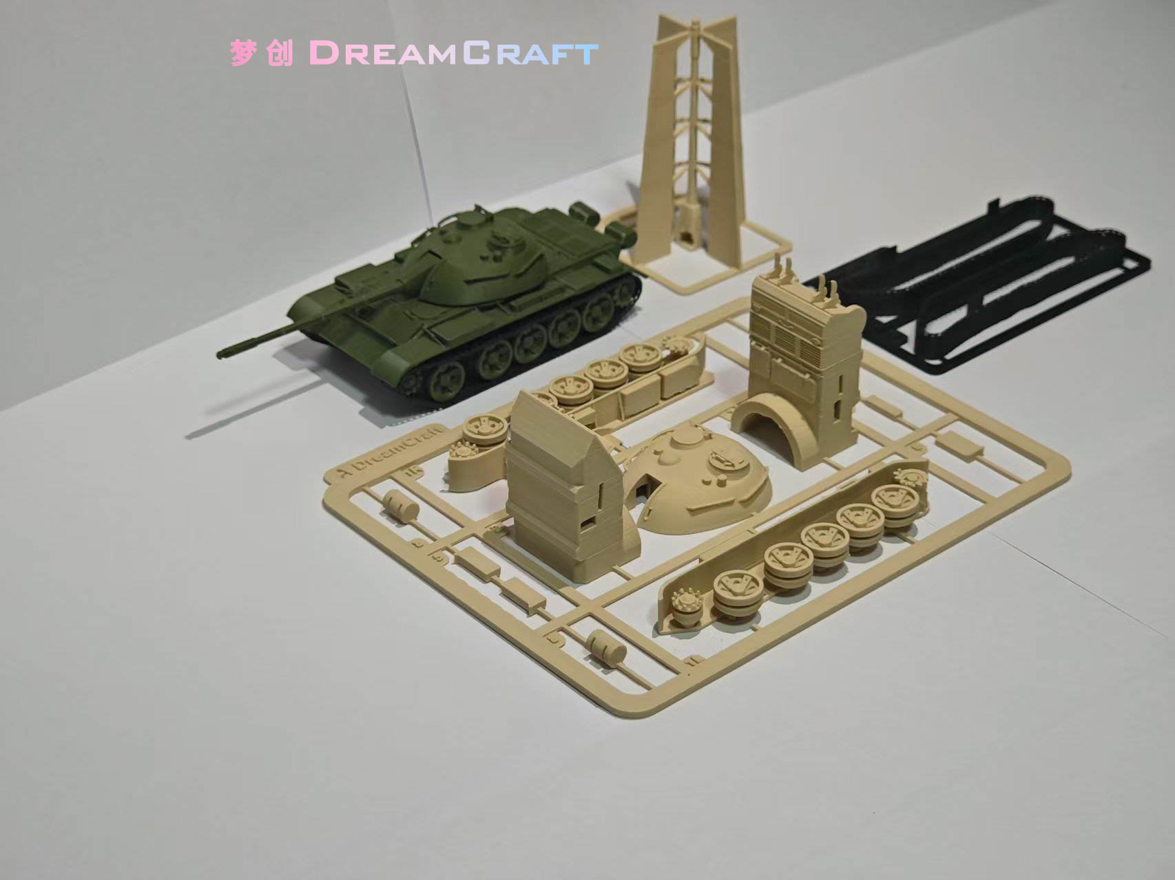 Miniatura 1 do modelo 3D 中国59式坦克 1：72拼装套卡