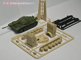 中国59式坦克 1:72拼装套卡