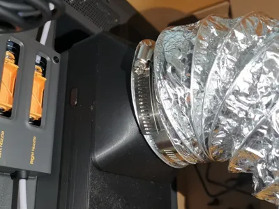 x2d External Exhaust Fan Duct Connector (Multi-Diameter)