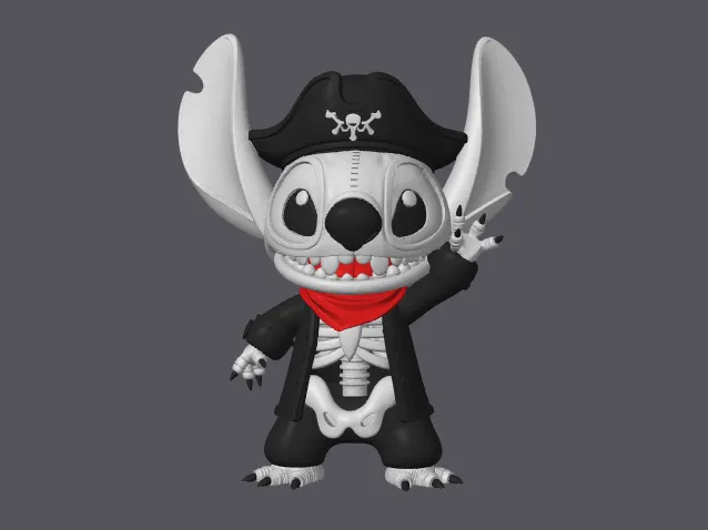 Pirate STiTCH skeleton
