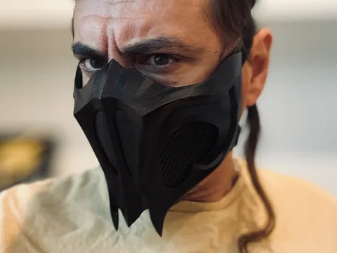 Pieza para disfraz o exhibición: Noob Saibot Alternative mask - Born in Pain — referencia de MakerWorld