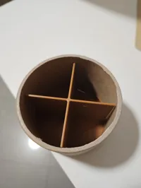 Modified bottom for adding a 4 way divider