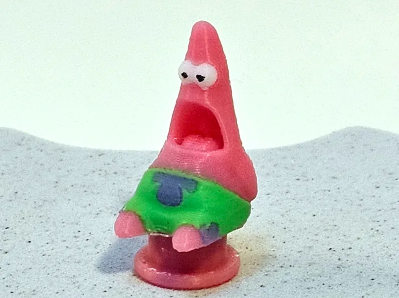 Surprised Patrick Star Croc charm jibbitz