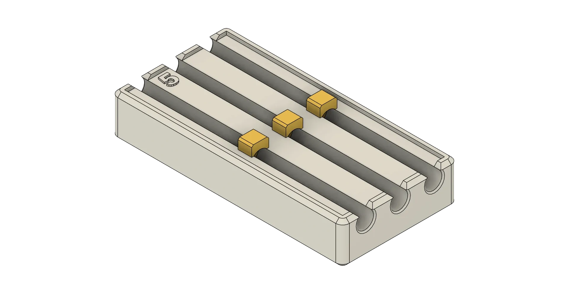 Miniatura 1 do modelo 3D 磁铁收纳模块